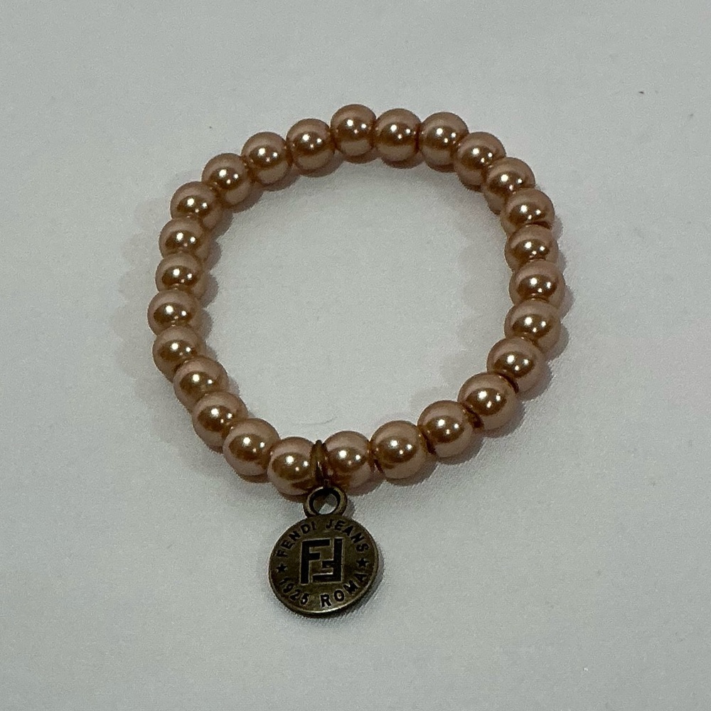 Fendi Pearl Stretch Beaded Bracelet